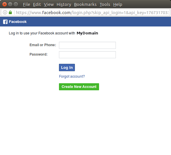 OneAll Facebook login