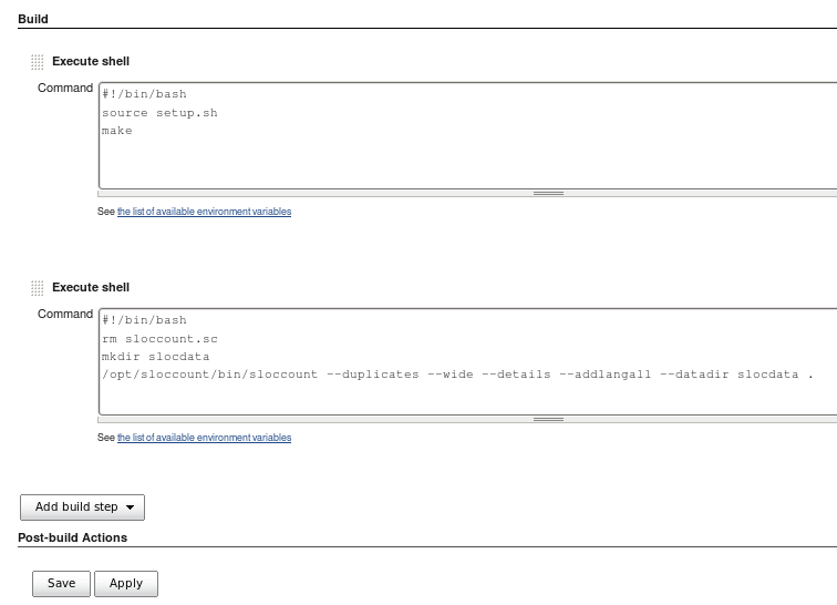 Jenkins shell command execution