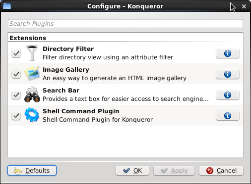 KDE Konqueror - Createimage gallery