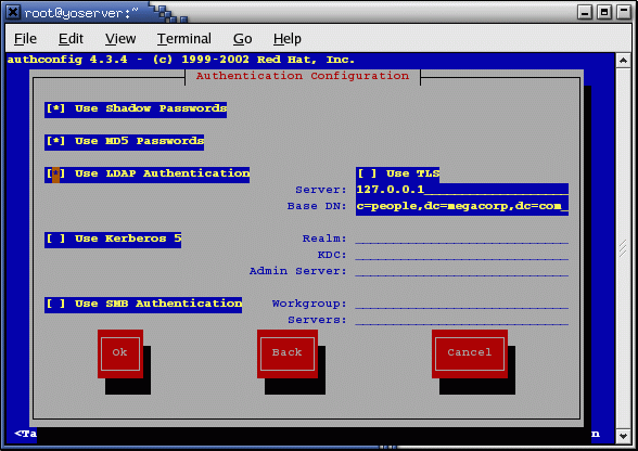 Red Hat authconfig 2