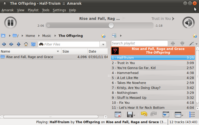 Linux MP3 player: Amarok